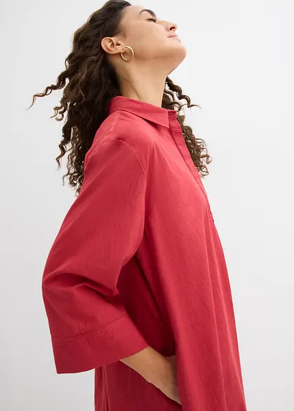 PURVAJA Abito Midi Donna A Strati In Georgette - Sotto Il Ginocchio, Scollo A Cuore, Chiusura Regolabile, Stampa Elegante - 4