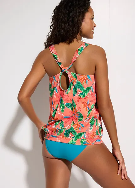 Hilor Tankini da donna con ferretto, controllo della pancia, costume