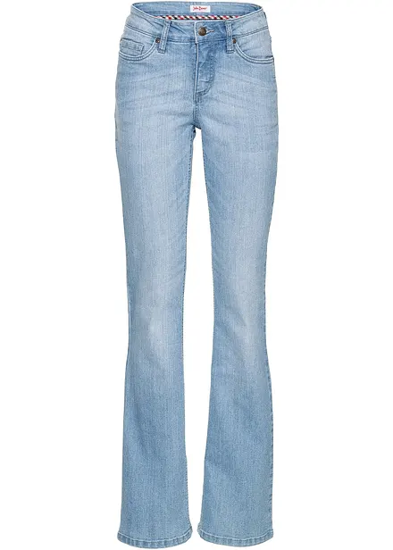 Jeans bootcut elasticizzati confortevoli, vita media