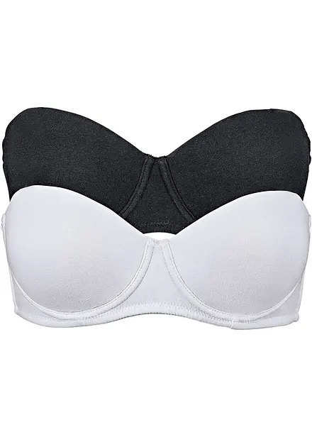 Reggiseno multiway con ferretto e cotone biologico (pacco da 2)