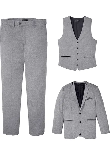Completo (3 pezzi) giacca, pantaloni, gilet, regular fit