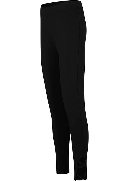 Leggings cropped a vita alta con cotone biologico