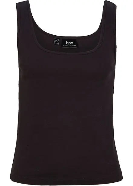 Top a coste in puro cotone