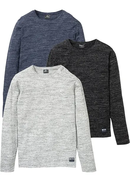 Maglia a manica lunga (pacco da 3)
