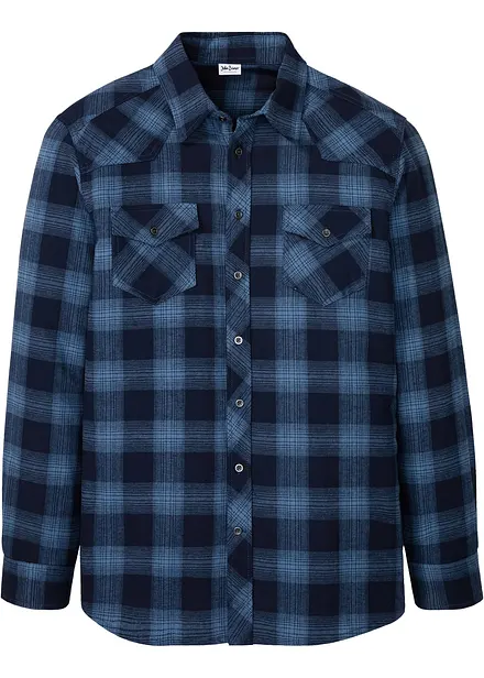 Camicia in flanella di puro cotone