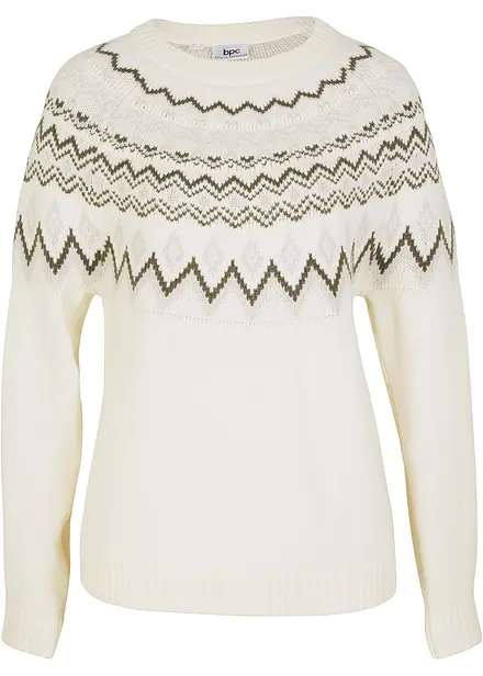 Maglione norvegese accollato