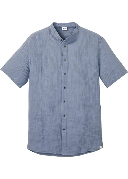 Camicia a maniche corte in mussola