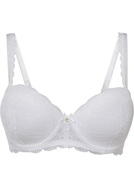 Reggiseno a balconcino multiway con ferretto in poliammide riciclata