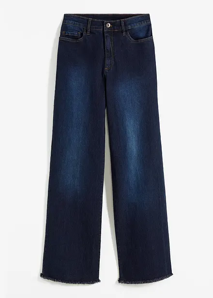 Jeans wide leg a vita alta
