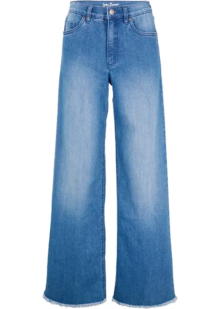 Jeans wide leg, a vita alta