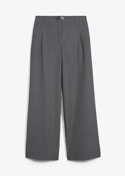 Pantaloni con pinces, vita alta e cinta comoda