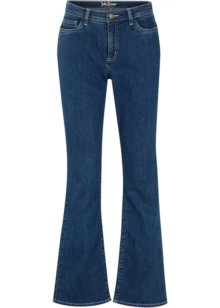 Jeans in cotone biologico bootcut, vita media