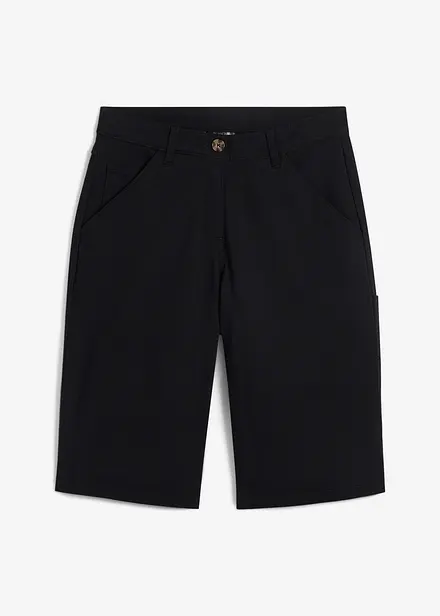 Bermuda al ginocchio in cotone con dettagli utility