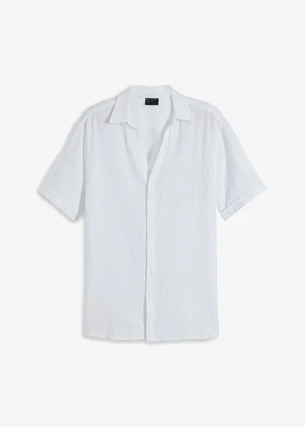 Camicia a maniche corte in mussola