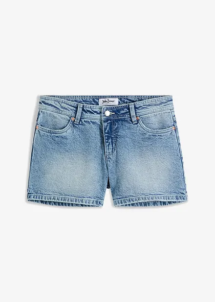 Shorts di jeans elasticizzati, a vita media