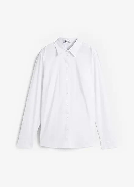 Camicia elasticizzata a maniche lunghe