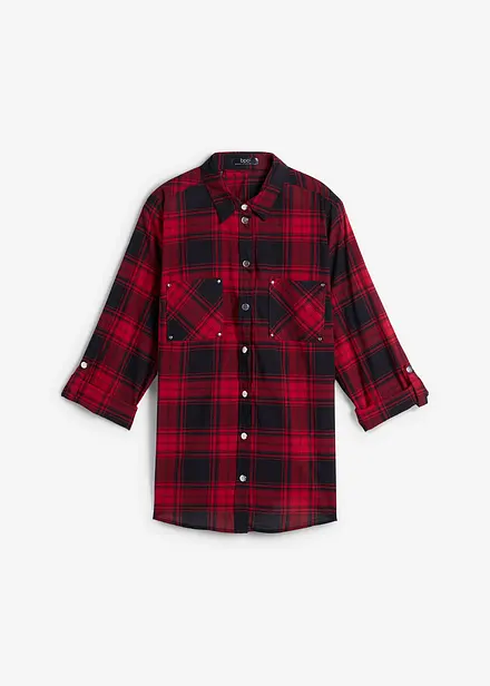 Camicia a quadri in puro cotone