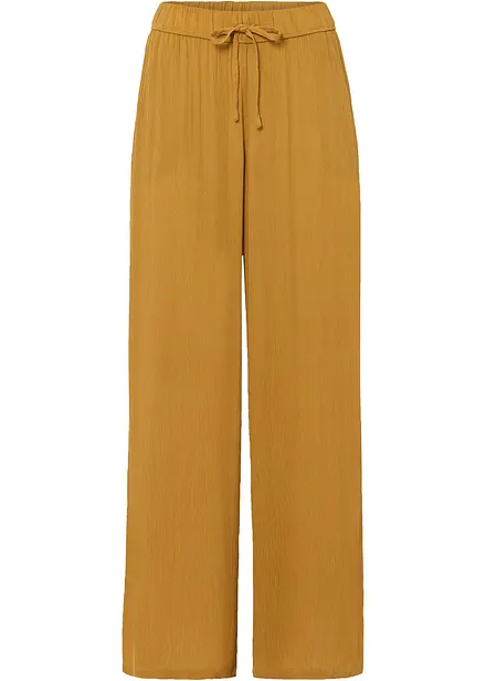 Pantaloni larghi in viscosa fluente