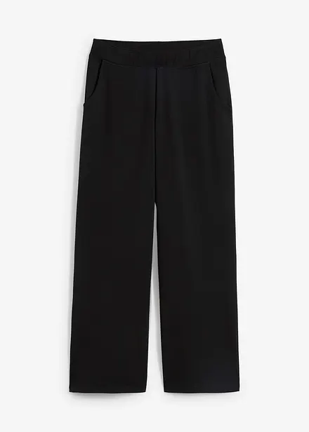 Pantaloni in punto di Roma con fascia comoda in vita
