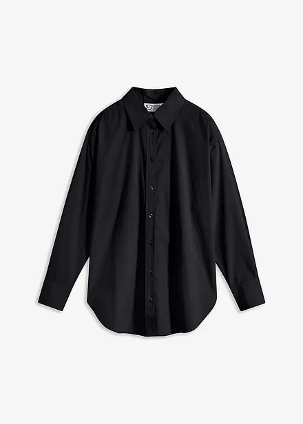 Camicia oversize con bottoni in puro cotone