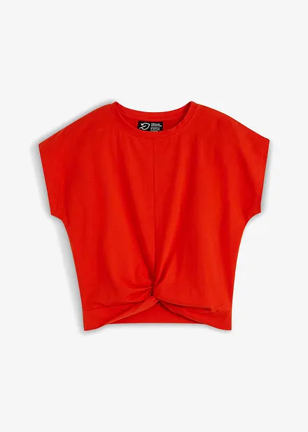 T-shirt cropped in puro cotone biologico