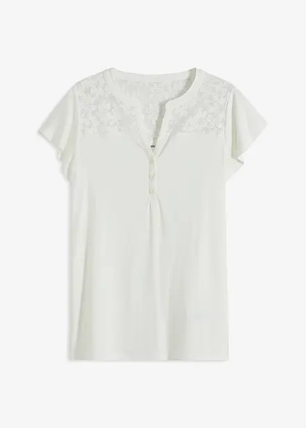 Maglia serafino in misto viscosa