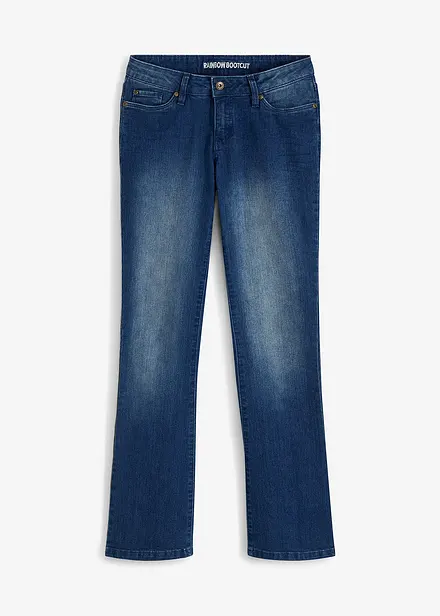 Jeans bootcut elasticizzati, vita media