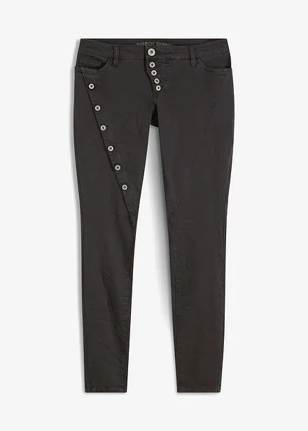 Pantaloni in twill di misto cotone elasticizzato