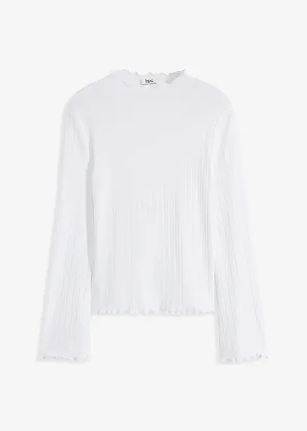 Maglia a maniche lunghe a coste