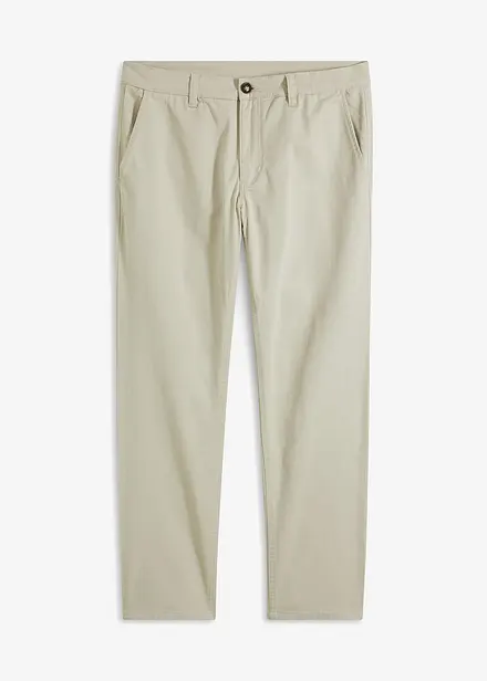Pantaloni chino elasticizzati con cotone biologico relaxed fit, straight