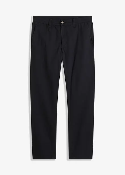 Pantaloni chino elasticizzati con cotone biologico relaxed fit, straight