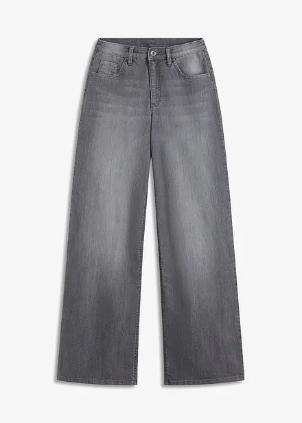 Jeans wide leg a vita alta