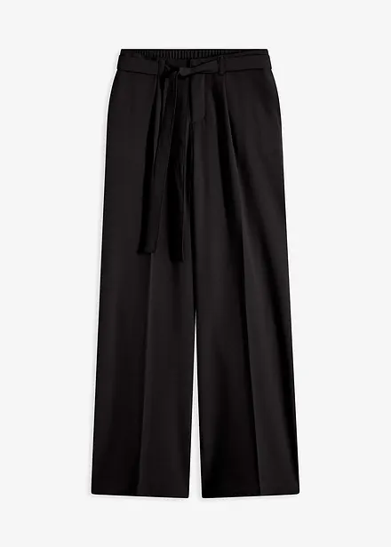Pantaloni con pinces in misto viscosa