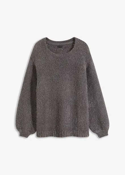 Maglione oversize in filato piumato