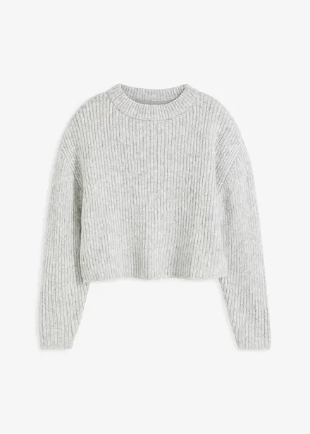 Maglione in morbido filato grosso misto lana