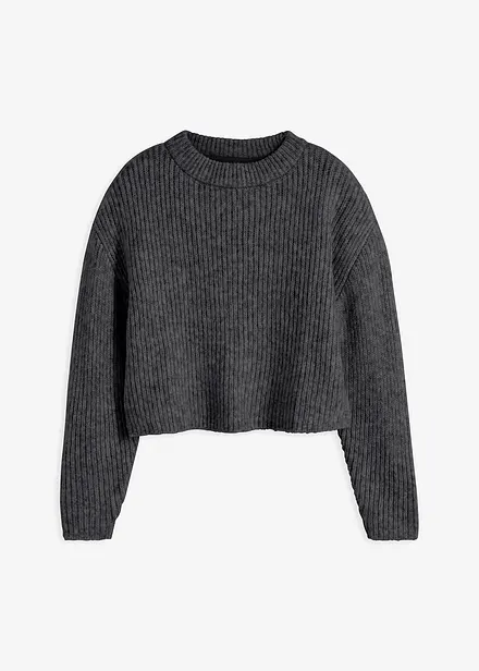 Maglione in morbido filato grosso misto lana
