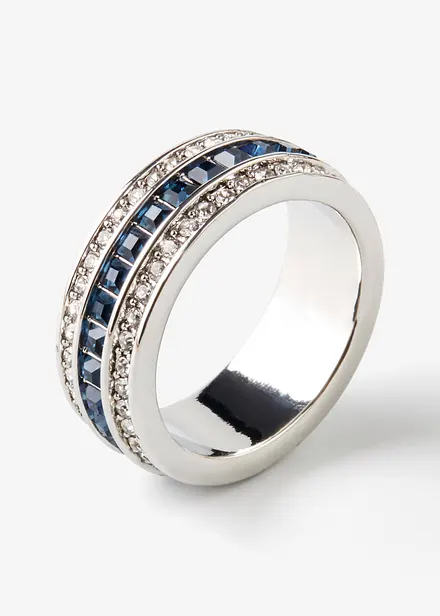 Anello con cristalli in vetro