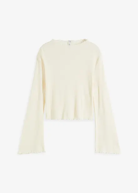 Maglia a costine in puro cotone