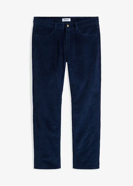Pantaloni termici in velluto a coste con fodera in flanella relaxed fit, straight