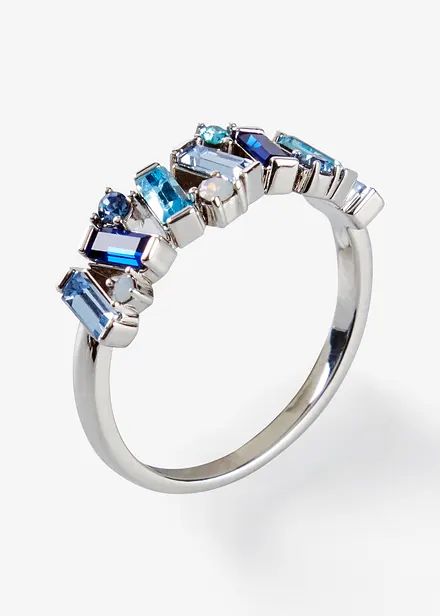 Anello con cristalli in vetro