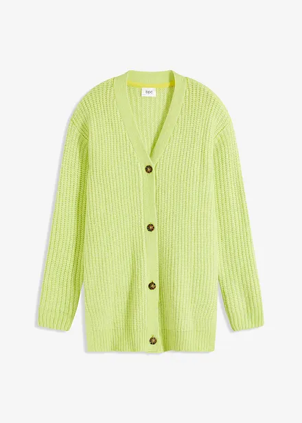 Cardigan in filato grosso di misto lana morbido