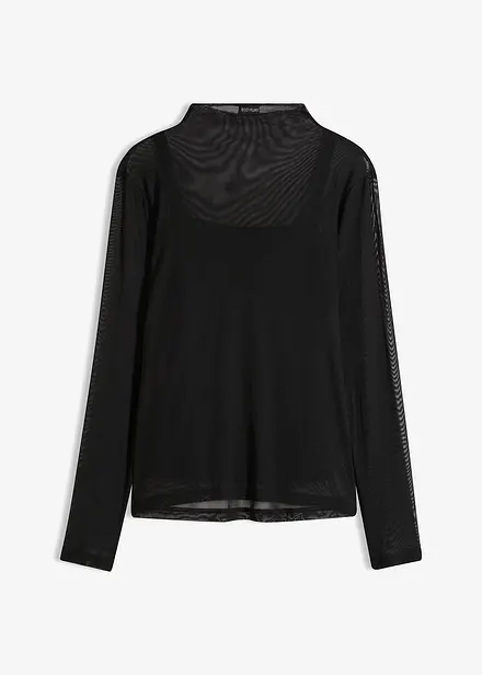Maglia a maniche lunghe con mesh