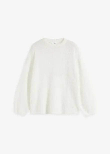 Maglione in filato piumato morbido