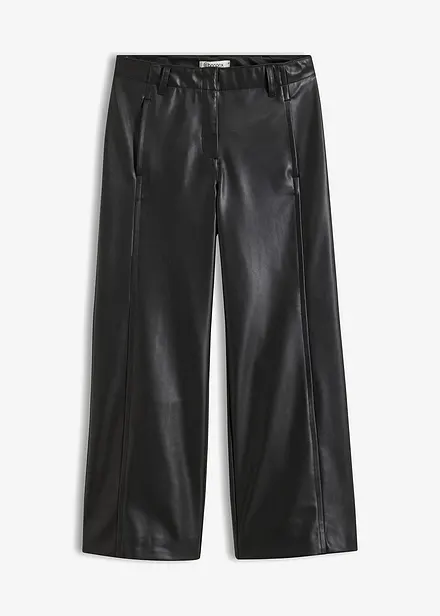 Pantaloni culotte in similpelle