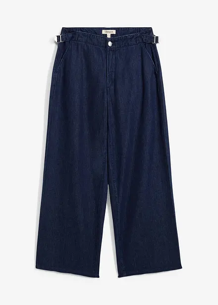 Jeans wide leg, vita media