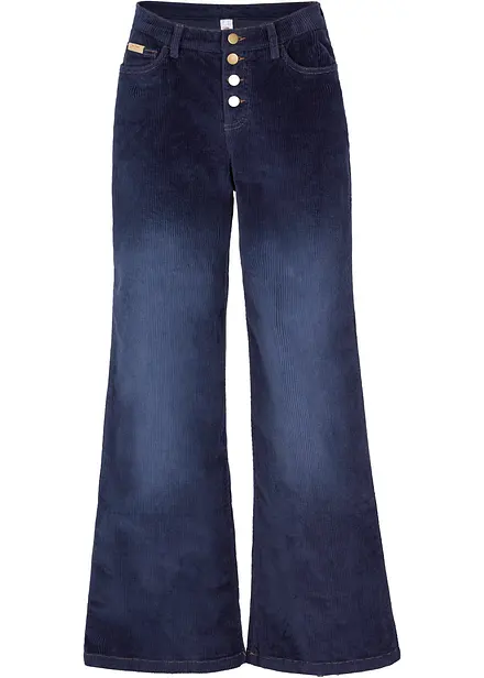 Pantaloni in velluto a coste di misto cotone elasticizzato