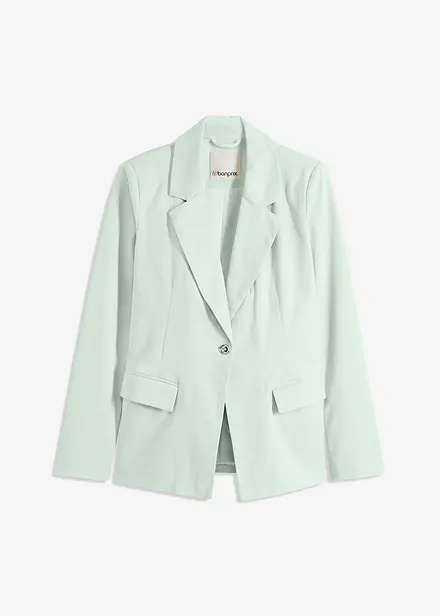 Blazer elasticizzato in twill con cintura da annodare