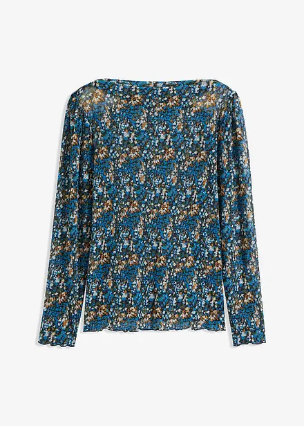 Maglia in mesh a maniche lunghe