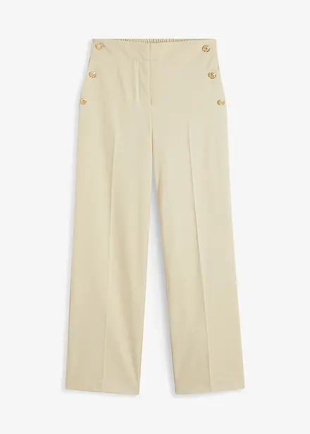 Pantaloni larghi con bottoni decorativi