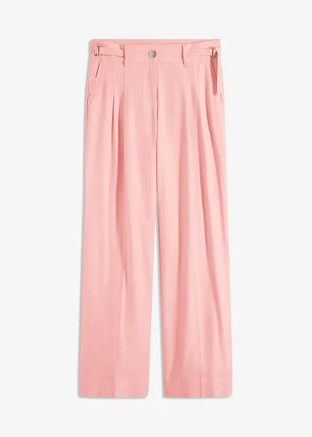 Pantaloni a palazzo in misto lino leggero